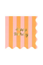 Load image into Gallery viewer, Stripe Happy Birthday Party Napkin by Meri Meri
