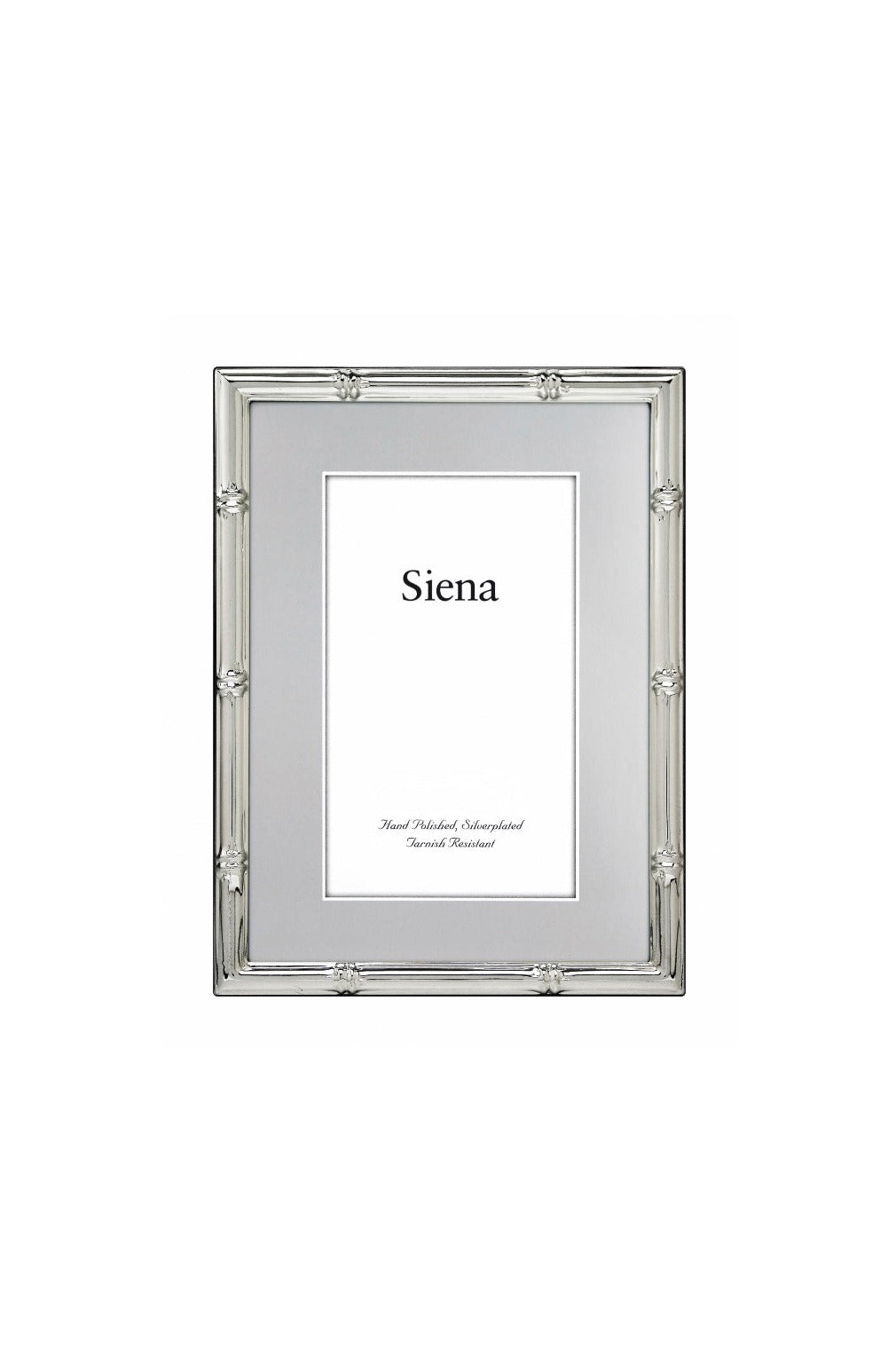 4x6 Silver Bamboo Frame For Olivia & Michael