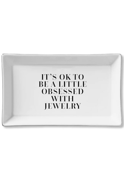 Obsessed With Jewelry Ceramic Tray