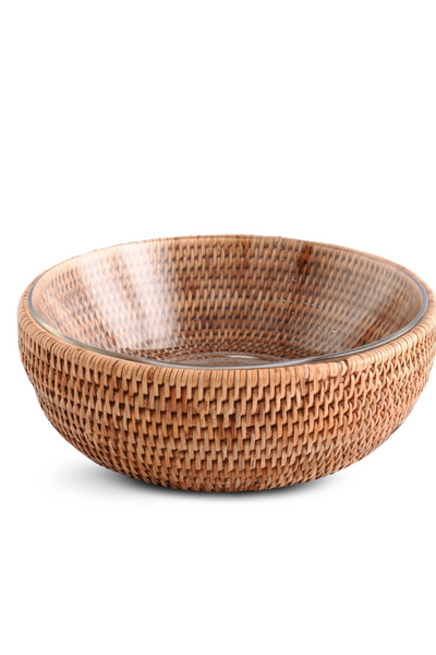 Vagabond House Hand Woven Rattan Bowl for Sophie & Coulson