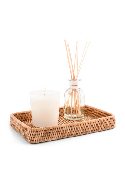 Vagabond House Hand Woven Rattan Catchall Tray for Sophie & Coulson