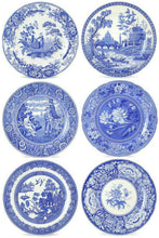 Load image into Gallery viewer, Spode Blue Room Set of 6 Georgian Plates with Free Shipping - New Orientation
 - 1
