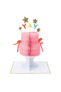Yay! Cake Stand-Up Card by Meri Meri