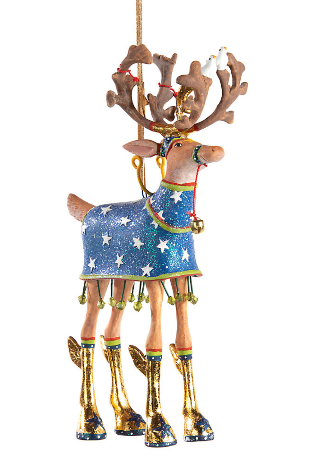 Patience Brewster by MacKenzie-Childs Dash Away Comet Reindeer Ornament