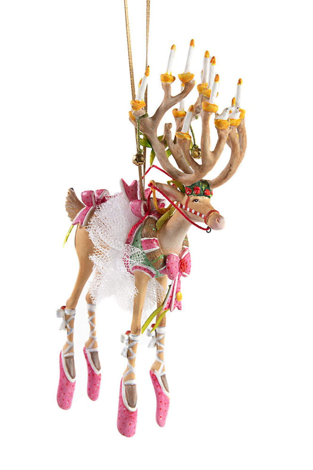 Patience Brewster by MacKenzie-Childs Dash Away Dancer Reindeer Ornament