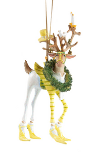 Patience Brewster by MacKenzie-Childs Dash Away Prancer Reindeer Ornament