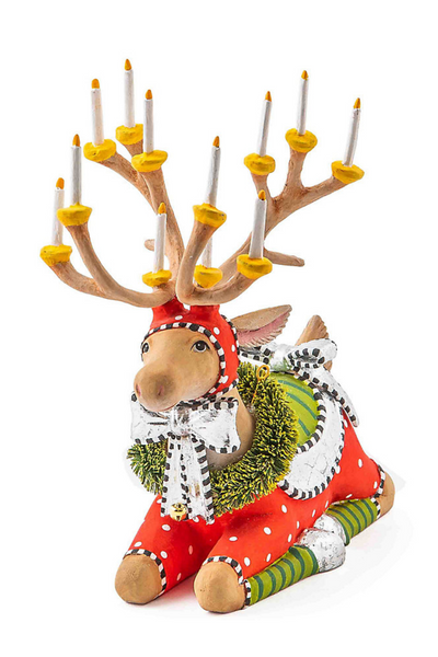 Patience Brewster by MacKenzie-Childs Dash Away Sitting Dasher Reindeer Figure