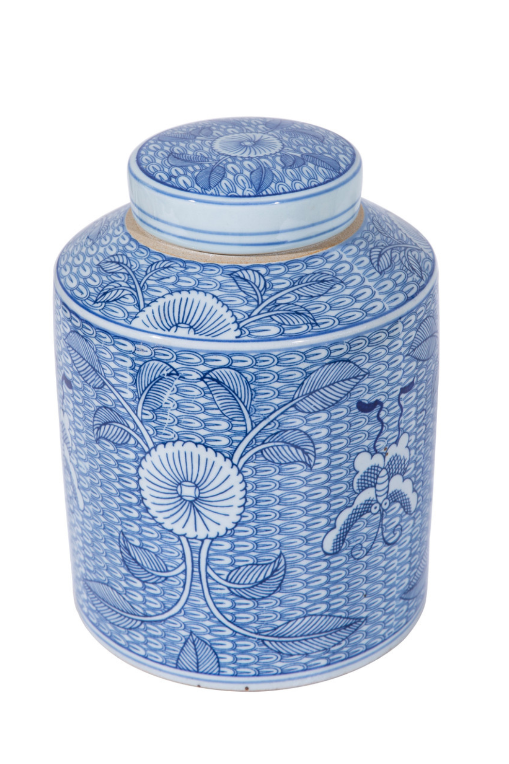 Blue & White Butterfly Leaf Tea Jar For Sophie & Coulson