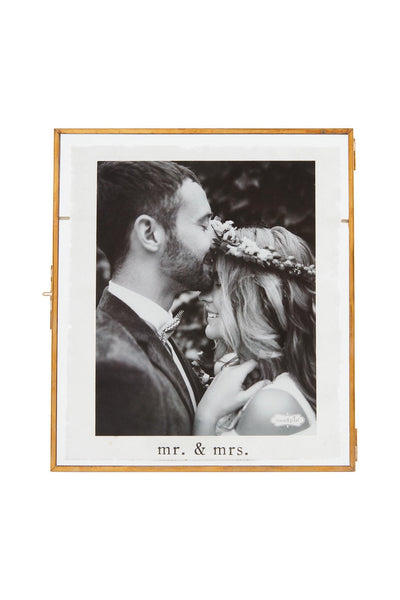 Mr. & Mrs. Glass Picture Frame For Olivia & Michael