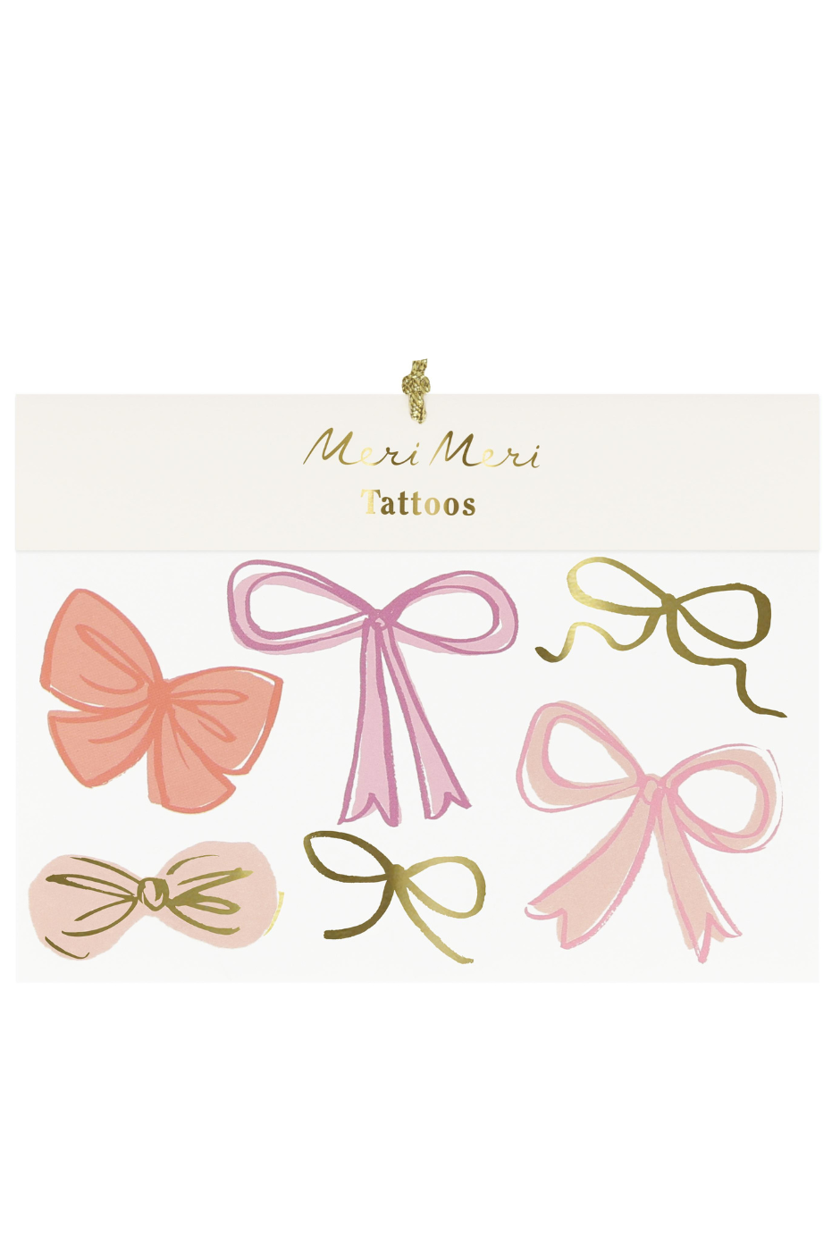 Pink Bow Tattoos by Meri Meri