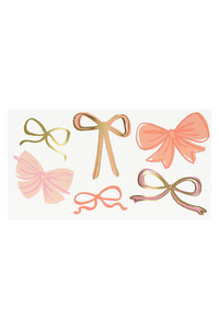 Pink Bow Tattoos by Meri Meri