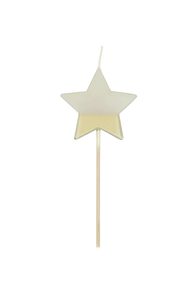 Gold Dipper Star Candle by Meri Meri
