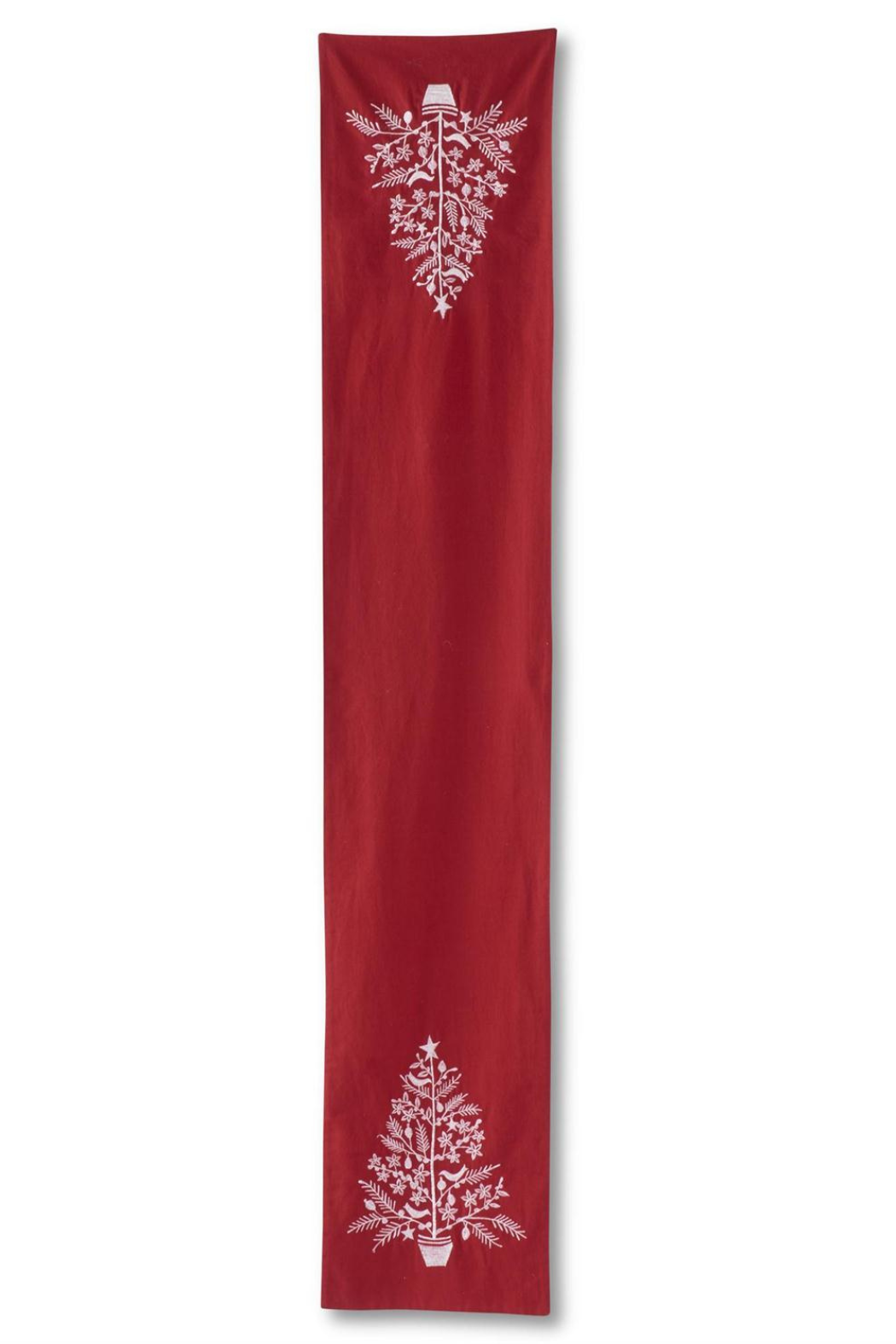 Embroidered Christmas Tree Table Runner