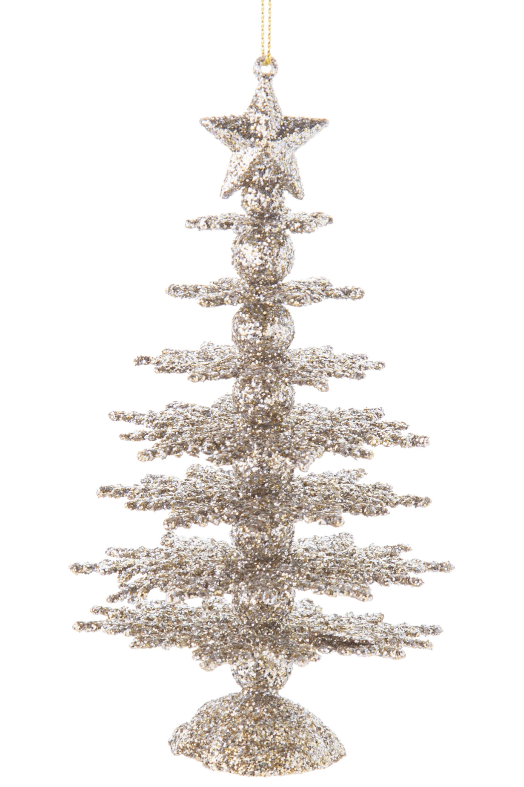 Glittered Snowflake Tree Ornament