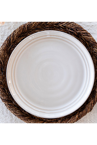 Juliska Bilbao Whitewash Dinner Plate For Olivia & Michael