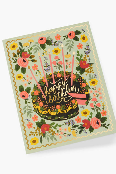 Rifle Paper Co. Floral Cake Birthday Card