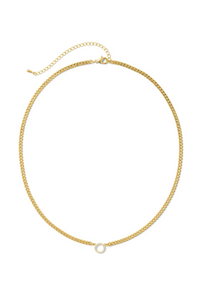Madeline Pave Circle Necklace