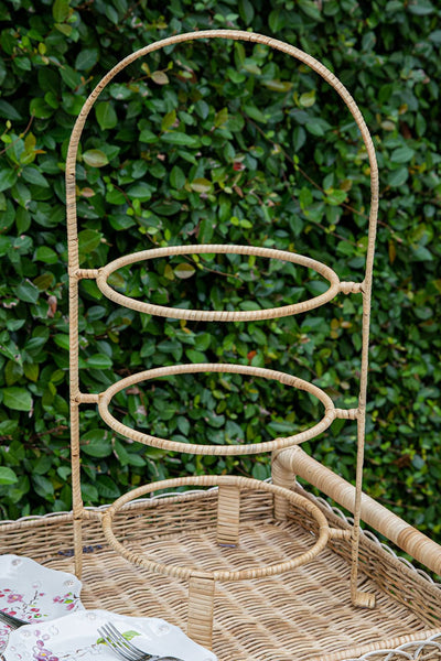 Juliska Provence Rattan Triple Tiered Server