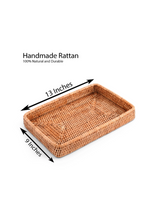 Load image into Gallery viewer, Vagabond House Hand Woven Rattan Catchall Tray for Sophie &amp; Coulson
