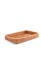 Load image into Gallery viewer, Vagabond House Hand Woven Rattan Catchall Tray
