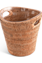 Load image into Gallery viewer, Vagabond House Hand Woven Rattan Champagne Bucket
