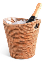 Load image into Gallery viewer, Vagabond House Hand Woven Rattan Champagne Bucket
