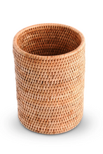 Load image into Gallery viewer, Vagabond House Hand Woven Rattan Utensil Holder

