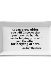 As You Grow Older - Audrey Hepburn Ceramic Tray
