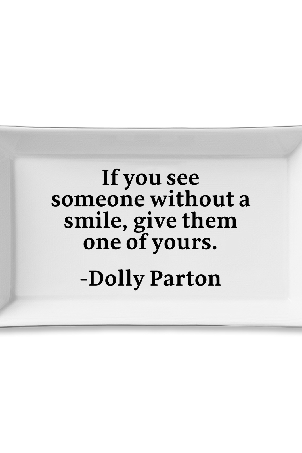 Dolly Parton Smile Ceramic Tray