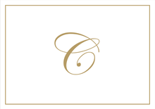 Load image into Gallery viewer, Gold Embossed Initial Note Cards
