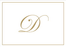 Load image into Gallery viewer, Gold Embossed Initial Note Cards
