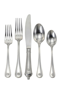 Juliska Berry and Thread Bright Satin Stainless Steel 5pc Place Setting - New Orientation
