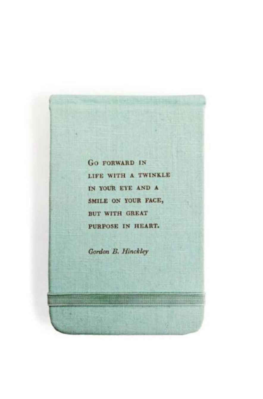 Notebook blue Gordon B. Hinckley twinkle 