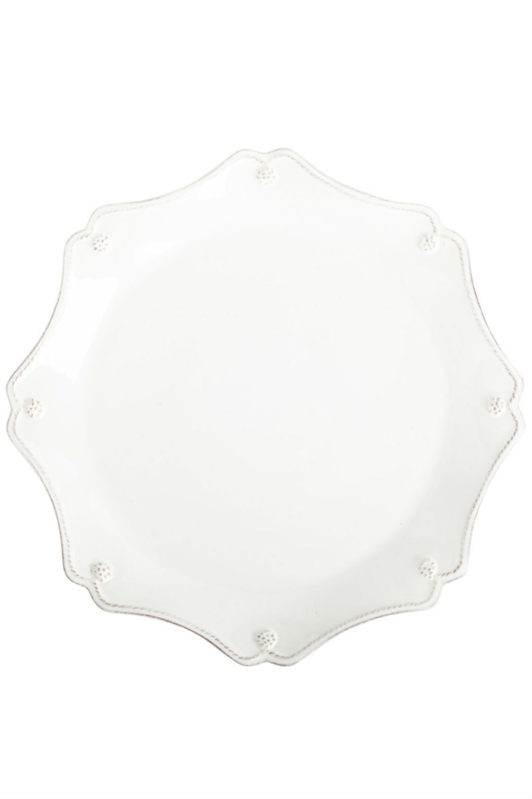 Juliska Berry and Thread Whitewash Scallop Charger Plate - New Orientation

