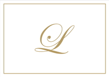 Load image into Gallery viewer, Gold Embossed Initial Note Cards
