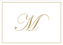 Load image into Gallery viewer, Gold Embossed Initial Note Cards
