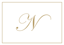Load image into Gallery viewer, Gold Embossed Initial Note Cards
