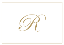 Load image into Gallery viewer, Gold Embossed Initial Note Cards
