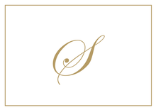 Load image into Gallery viewer, Gold Embossed Initial Note Cards
