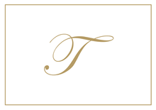 Load image into Gallery viewer, Gold Embossed Initial Note Cards
