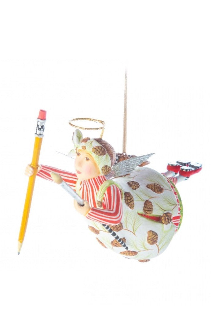 Patience Brewster by MacKenzie-Childs Art is Paradise Angel Mini Ornament