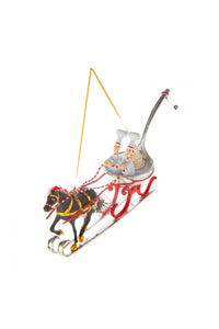 Patience Brewster by MacKenzie-Childs Jingle Bells Sleigh with Bakers Ornament
