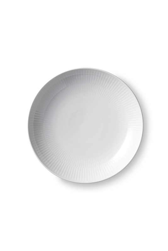 Royal Copenhagen White Fluted Small Shallow Bowl
