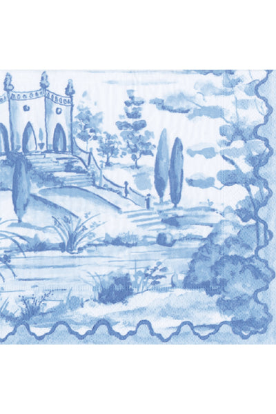 Tuscan Toile Paper Cocktail Napkins