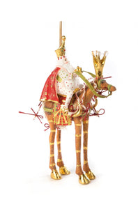 Patience Brewster by MacKenzie-Childs Nativity Melchior on Horse Ornament