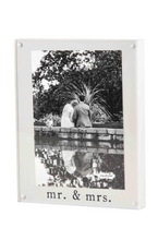 Load image into Gallery viewer, Mr. &amp; Mrs. Acrylic Picture Frame
