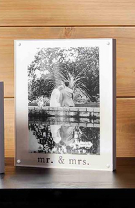 Mr. & Mrs. Acrylic Picture Frame