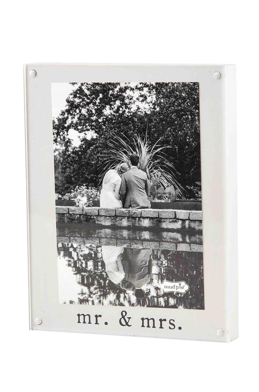Mr. & Mrs. Acrylic Picture Frame