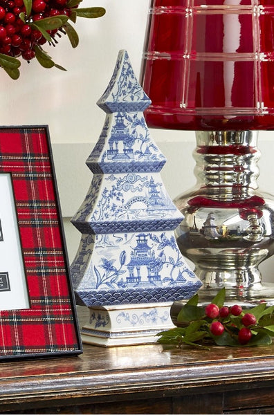 Blue & White Christmas Tree