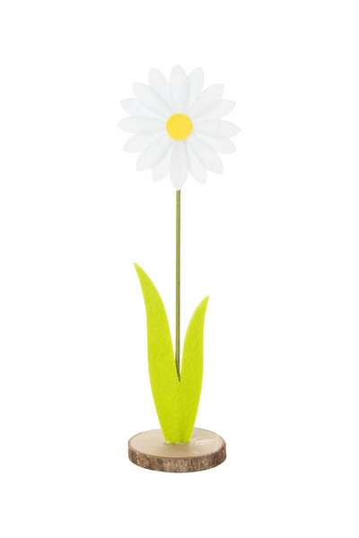 Happiness Blooms White Felt Daisy